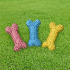 입질츄 노즈워크 치석케어 이갈이 뼈다귀, 1개, 핑크