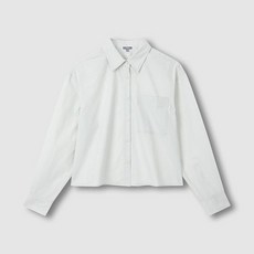 JAJU 여 포플린 긴팔 크롭 셔츠 J1162035220BA 651731