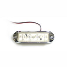 윙카 대형탑차 야간안전운행 충돌방지 24v 4구 led 사이드 램프 차량램프 자동차램프, 옐로우