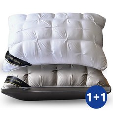 프리미엄 5성급 힐튼 신라 호텔베개 1000g, 2개, 그레이