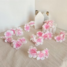 벚꽃조화 꽃송이 3P 100개 1봉지 인조 인테리어 봄 장식 꽃잎, 1개, 연핑크