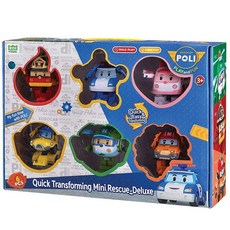 ROBOCAR POLI Quick Transforming Mini Rescue Deluxe 6件組, 1個