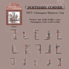 30 개/갑/팩 투명 애완 동물 스티커 Scrapbooking 재료 DIY 정크 저널 콜라주 콜라주 언어 장식 스티커, 06 E