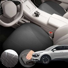 기아 스포티지(NQ5)1.6 차량용 초슬림 통풍 시트 커버 블랙 2개 세트