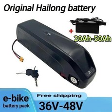 오리지널 Hailong 배터리 면세 선물 충전기 30A BMS 350W 500W 750W 1000W 18650 35E 48V 20AH 신제품, 36V-50AH, 1개