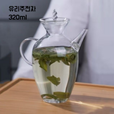 프랑스 국민 완전투명 크리스탈 차주전자 슬림찻잔 상용, 투명색 티팟, 1개