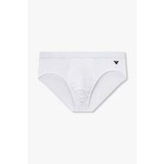 엠포리오 아르마니 EMPORIO ARMANI UNDERWEAR 남성 이글 자수 리브드 브리프_화이트 0815111044 2503186377 435684