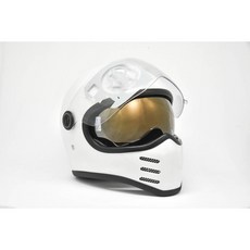 捷寶騎士部品 air runner 內置墨鏡 外鏡片 復古 越野 山車帽 緞面消光黑, 復古白,L, 1個