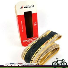 速度公園Vittoria Corsa Pro TLR公路車無內胎輪胎700x26C/28C膚邊色, 1個