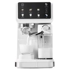 20bar 고압 & 20단 분쇄 그라인더 내장 우유거품 홈카페 에스프레소 머신, 흰색, CM5600031126