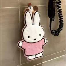 미피 인테리어 욕실 주방 고리 핸드 타올, 1개