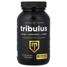 뉴트라챔프 Tribulus 엑스트라스트렝스 666mg 90 베지캡슐, 1개, 90정