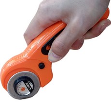 재단용품 원단 패브릭 섬유 재단칼 롤링 로터리 커터 강템, 1개