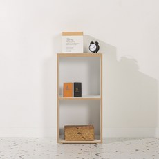 튤립 400 낮은 수납장 오픈형, 자작화이트엣지