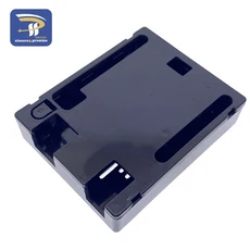 Arduino용 검정색 ABS 플라스틱 케이스 아크릴 쉘 투명 상자UNO R3은 포함되지 않음, 03 Plastic Black case