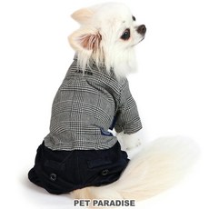 貝果貝果 日本 pet paradise 代理 J.PRESS 英倫格紋假兩件連身褲 [D18220], 1個