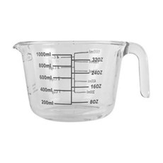 125902 Farberware 4컵 붕규산 유리 습식 및 건식 계량컵 대형 측정 투명, 2컵