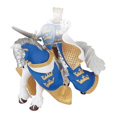 Papo Blue King Arthur Horse 244702, Papo Blue King Arthur Horse 24