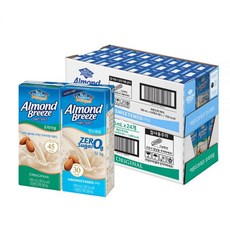 아몬드브리즈 매일유업 190ml 오리지널24개+언스위트24개 총48팩 저당두유 아몬드두유