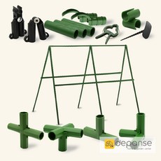 데팡스 텃밭 식물 지지대 DIY (직경8 16mm) 오이 토마토 넝쿨 화분 화초 지지대 지주대, 직경16mm, T자 부속품(모서리마감), 1개