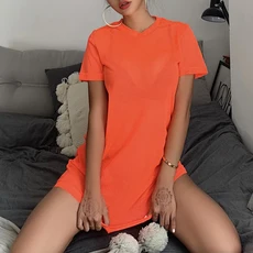 테리수영복 비치수영복 끈비키니 삼각 섹시 핑크 형광