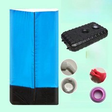 시골 목욕 필수품 철제 프레임 휴대용 화장실 접이식 캠핑 야외 탈의실 텐트, 1개, 26. 가로 x 세로 x 높이 (특대형) 소형 블랙 물