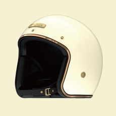 [CRNK] 레트로 1 빈티지 클래식 오토바이 헬멧 소두핏 오픈페이스 VANILLA WHITE (유광), L (58~61cm)