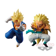 반프레스토 [일본 내수용 정품] 드래곤볼 슈퍼 초전사열전 제2장 융합하는 베지트&오천크스 2종세트, 1개