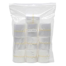 초소형 지퍼백 6 x 9 cm 1 000매 비닐넘버원, 미니(XS), 1세트, 1000개