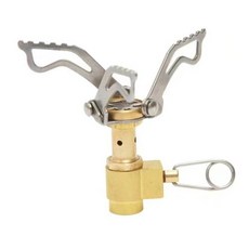 초경량 합금 캠핑 가스 스토브 초소형 화구 45g, 1) yellow, 1개