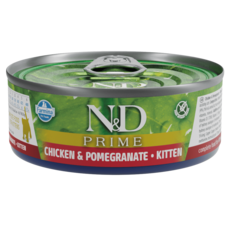 Farmina 法米納 ND PRIME 貓咪主食罐 無穀, 70g, 1個, 幼貓-雞肉石榴