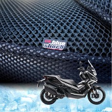 블루샤크 존테스 368E 368G 오토바이 쿨시트 고탄력 바이크 쿨 안장 방석 시트커버, 흑색, 1개