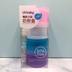 US baby 優生 四層奶粉盒 分離式 台灣製造, 1個, 四層奶粉盒分離式