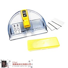 OLFA豪華型45度角斜口刀MC-45/2B，精準切割、舒適握柄、多種材料適用，手工藝必備, 1個