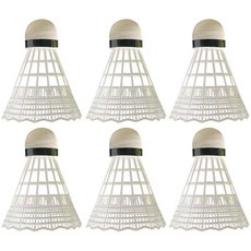 羽毛球 台灣出貨 羽毛球尼龍塑料球耐打不易爛室內外訓練球1桶6只裝, 日制 白色 MAV2000尼龍軟木制 1, 1個