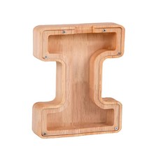 영문 알파벳 이니셜 저금통 캔들 장식, 1개, I박스 글자 스티커 포함