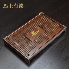 原木排水茶盤 附排水管, 1個, 原木泡茶盤-馬上有錢