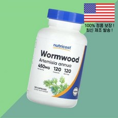 뉴트리코스트 쑥 450mg 120캡슐 Nutricost Wormwood 120 Capsules, 1개