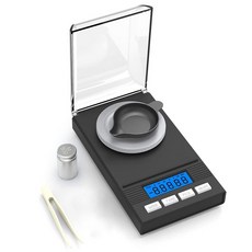 50g/0.001g 밀리그램 스케일 밀리그램 정밀도 Mg 포켓 스케일 LCD 디스플레이가있는 실험실 스케일 문자 스케일
