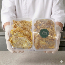 [주문후 생산] 채미당 소고기 육전 정성으로 구운 수제전 모듬전, 3개, 300g