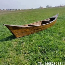 나무나룻배 원목 나무 보트 나룻배 촬영소품 호수 목선 어선 강가, 1.5미터, 1개