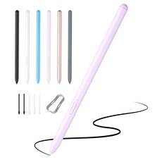 JAMJAKE 갤럭시탭 스마트폰 노트 S펜 와콤 호환 EMR 무충전 태블릿 터치펜 Galaxy Tab S6~S9 시리즈 호환, 1개, 핑크