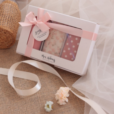 [출산백일선물] 턱받이3종세트 (선물포장)