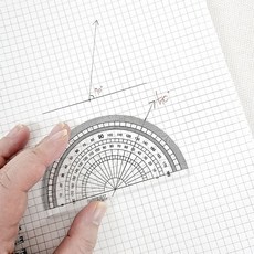 반원 분도기 180도 15cm 투명 각도기 각도 측정자 수학 교구용 제도 도구 내구성좋음 수학용품, 상세페이지 참조, 1개