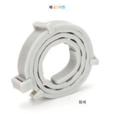 제니스마켓 또지의 반려동물 강아지 고양이 진드기 벼룩 모기 이 해충 방지 목걸이, 소형 회색 S 39cm, 1개, 30g