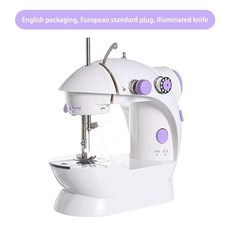 가정용 미니재봉틀 핸드미싱기 미싱 휴대용 수선 재봉기 소형, B. Basic EURChina plug En