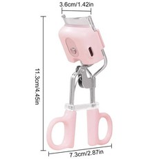 전기 속눈썹 경기자 휴대용 가열 파마 오래 지속되는 메이크업 도구, 01 분홍색