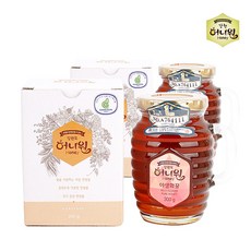 [허니원] 프리미엄 야생화 벌꿀 핸들컵 소용량, 2개, 300g