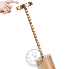 포근한잡화점 밝기조절 터치 무선LED테이블스탠드 F1 로즈골드 거실스텐드조명 밝기조절스탠드, one