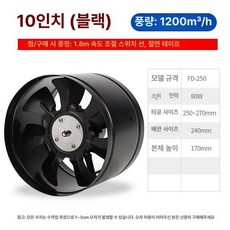 야외 환풍기 12v 배출구 닥트 후드팬 공기, 10인치+1.5파이프 2클립 기재요망
